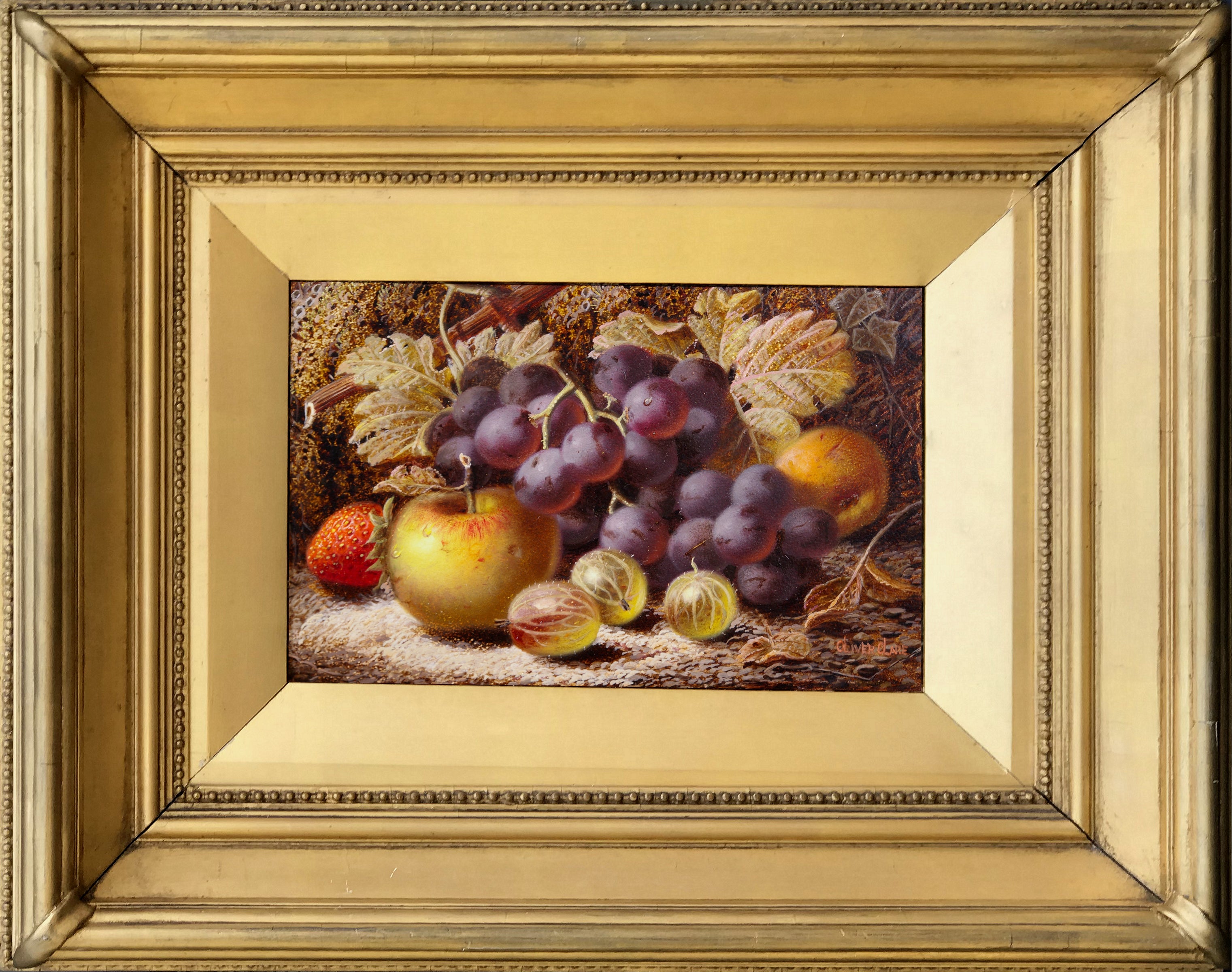 Oliver Clare Still Life of Grapes, Plums and Berries For Sale at 1stDibs