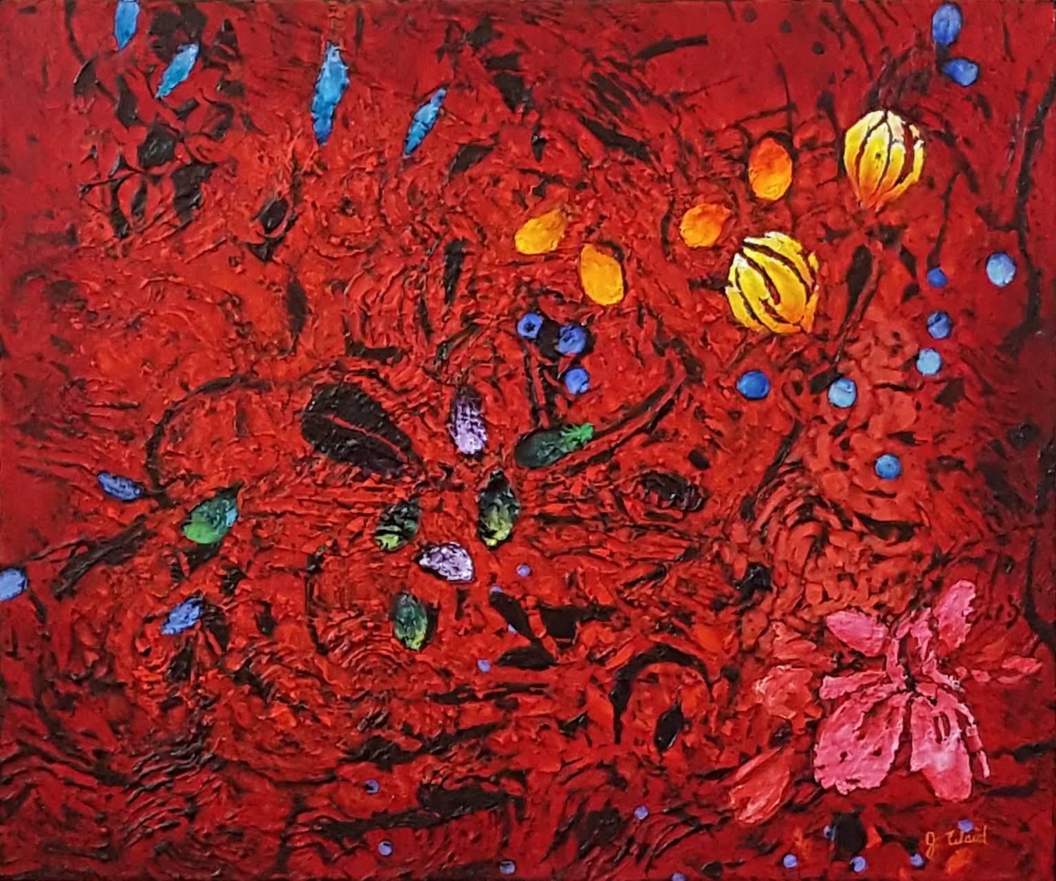 Jim Waid Abstract Painting - Cardinal 