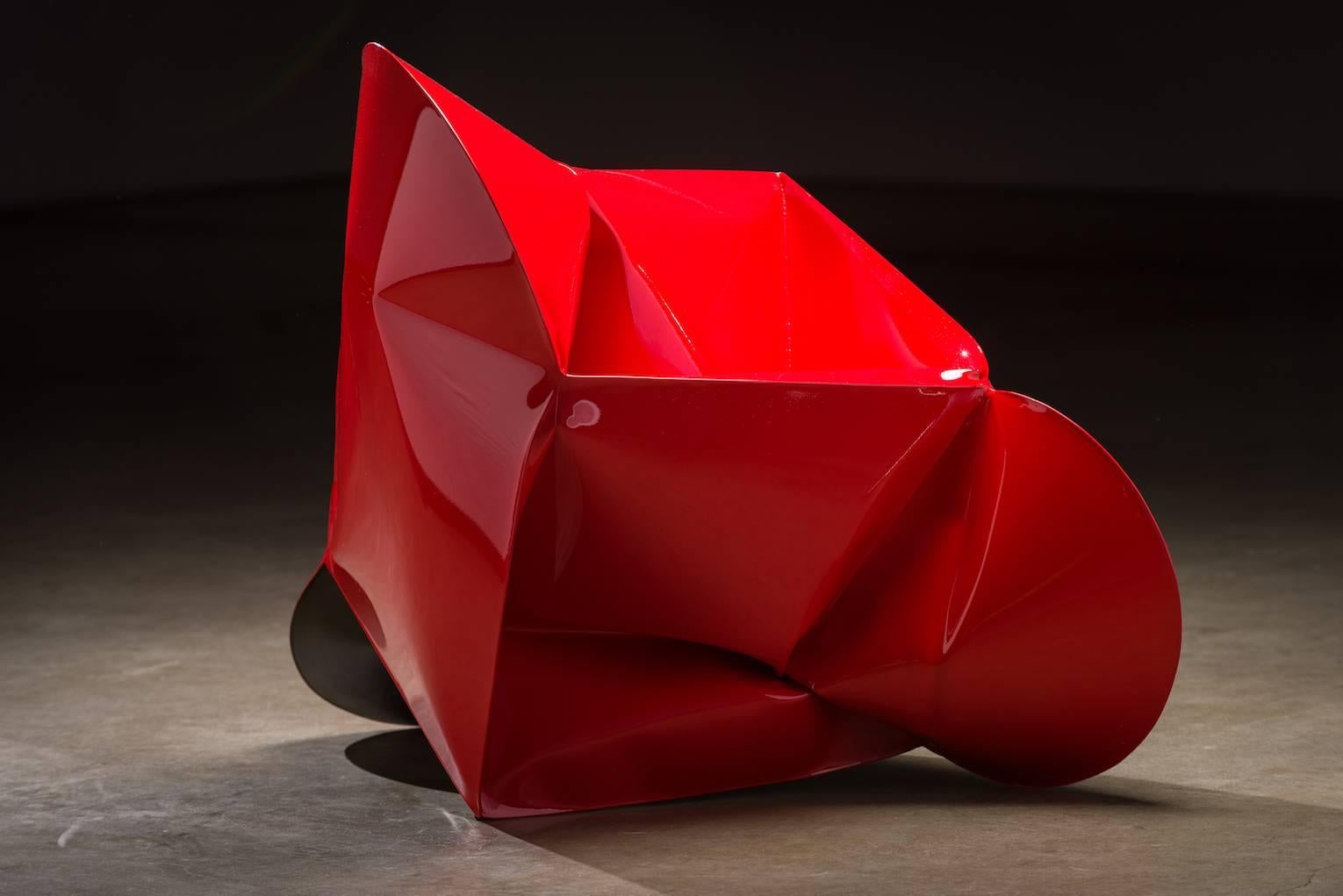Jeremy Thomas Abstract Sculpture - Judd Red