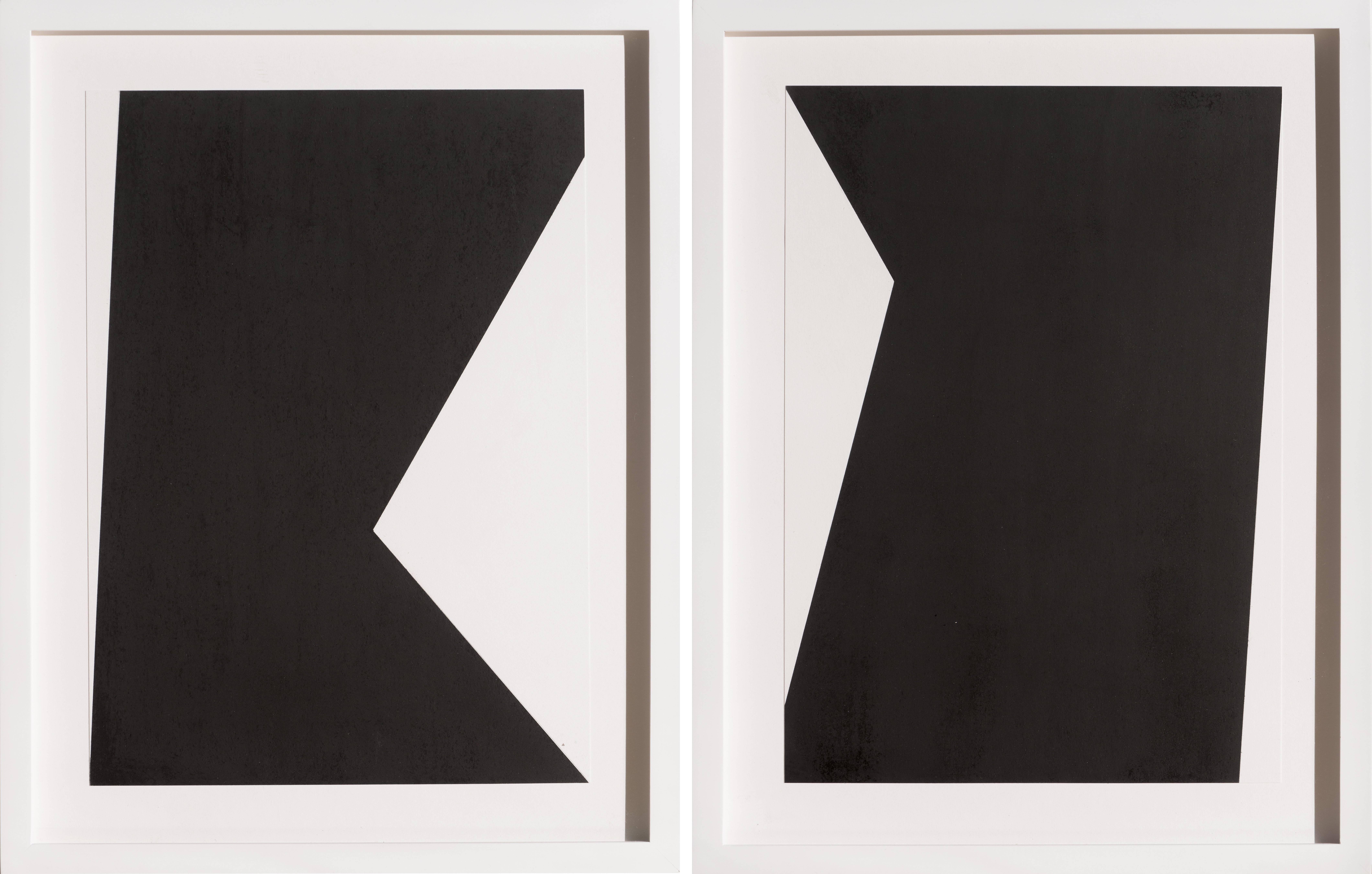 George Thiewes Abstract Drawing - Untitled F (diptych) 
