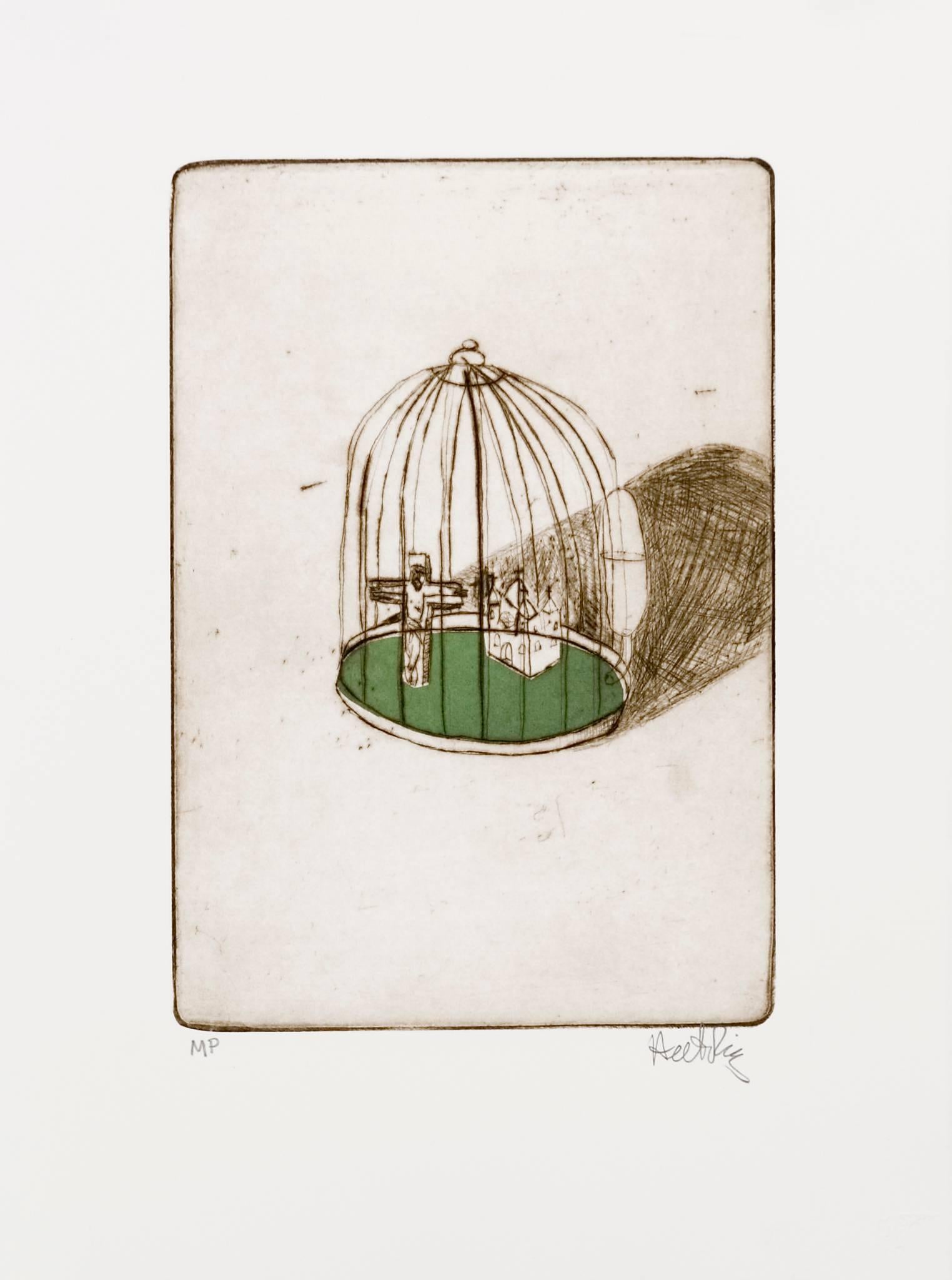 Hector Ruiz Animal Print - Birdcage 4