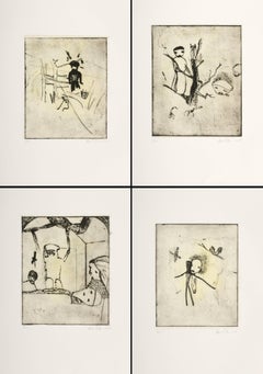 Etching ohne Titel / 4er-Set