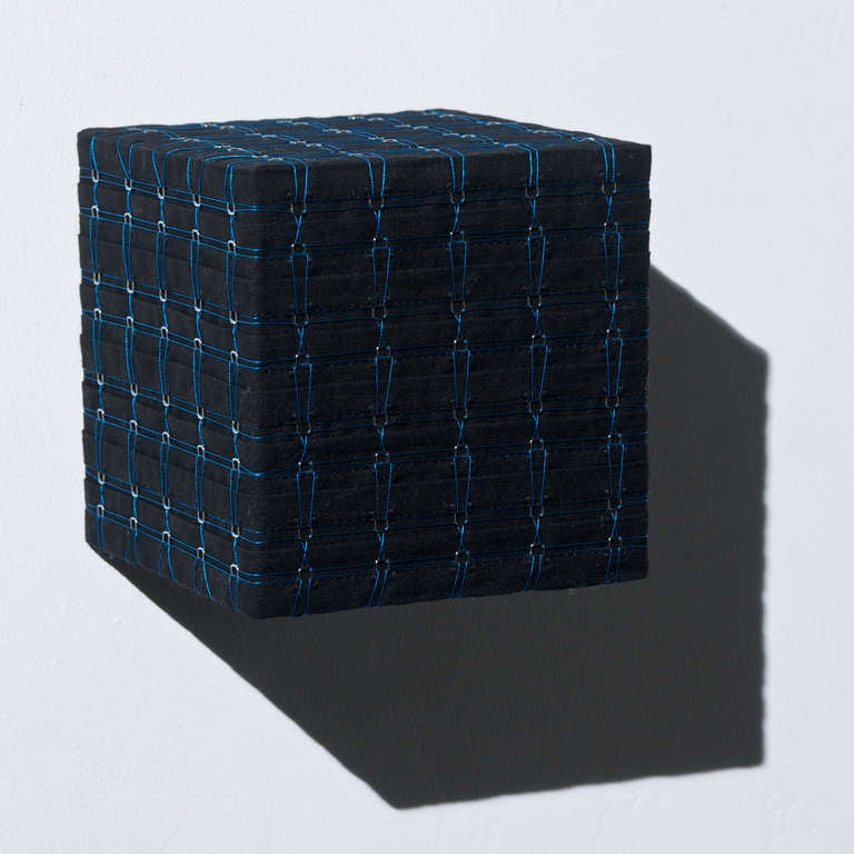 Denise Yaghmourian Abstract Sculpture - Black & Blue #2
