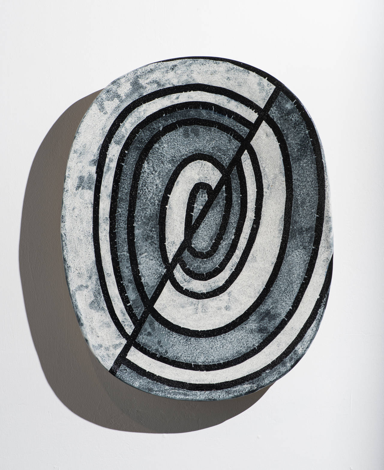 Jun Kaneko Abstract Sculpture - Wall Slab 93-01-31