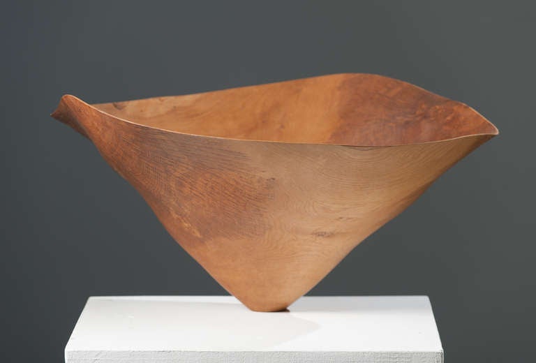 Anthony Bryant Abstract Sculpture - Burr Oak Vessel
