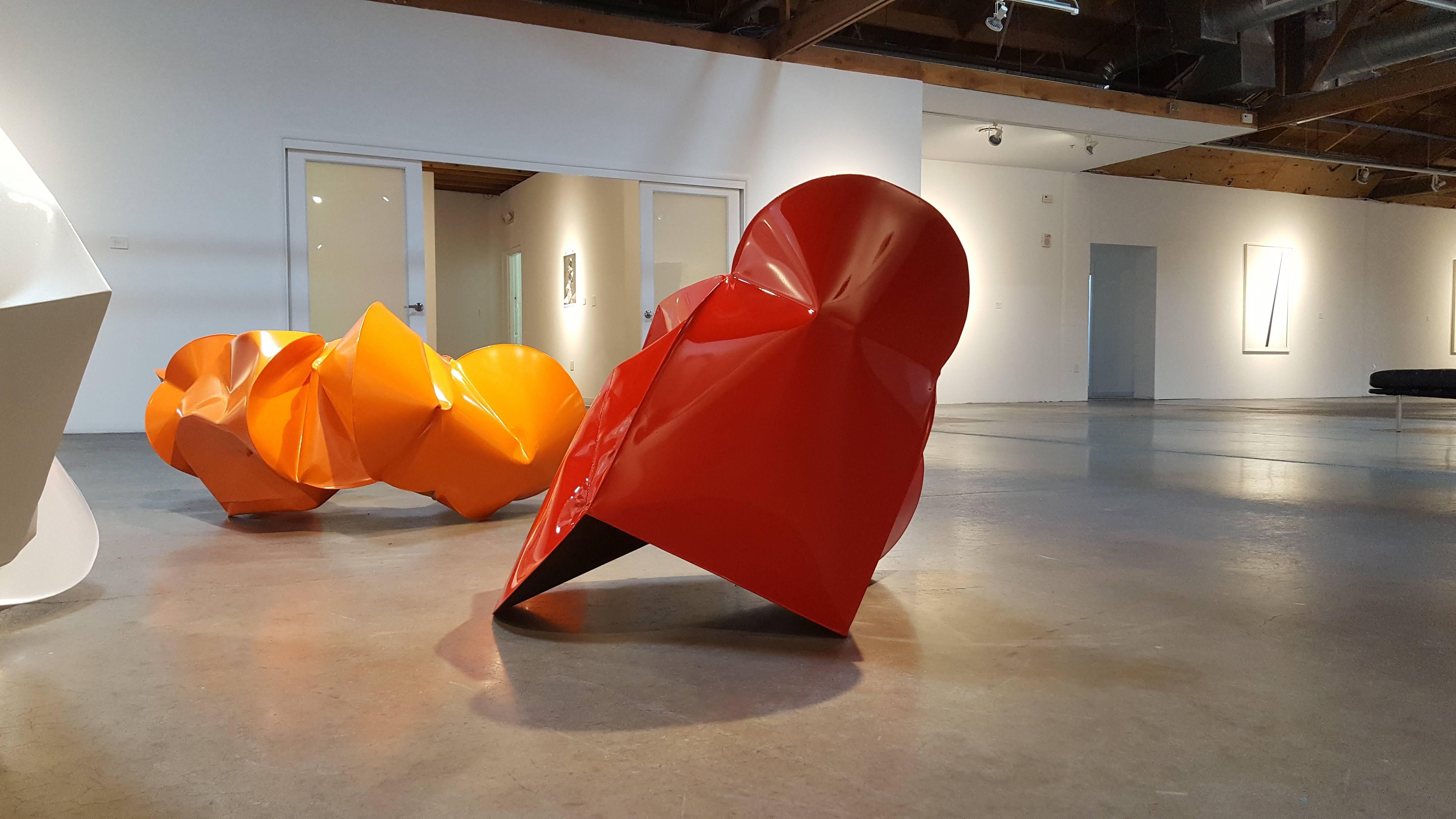 Judd Red - Sculpture by Jeremy Thomas