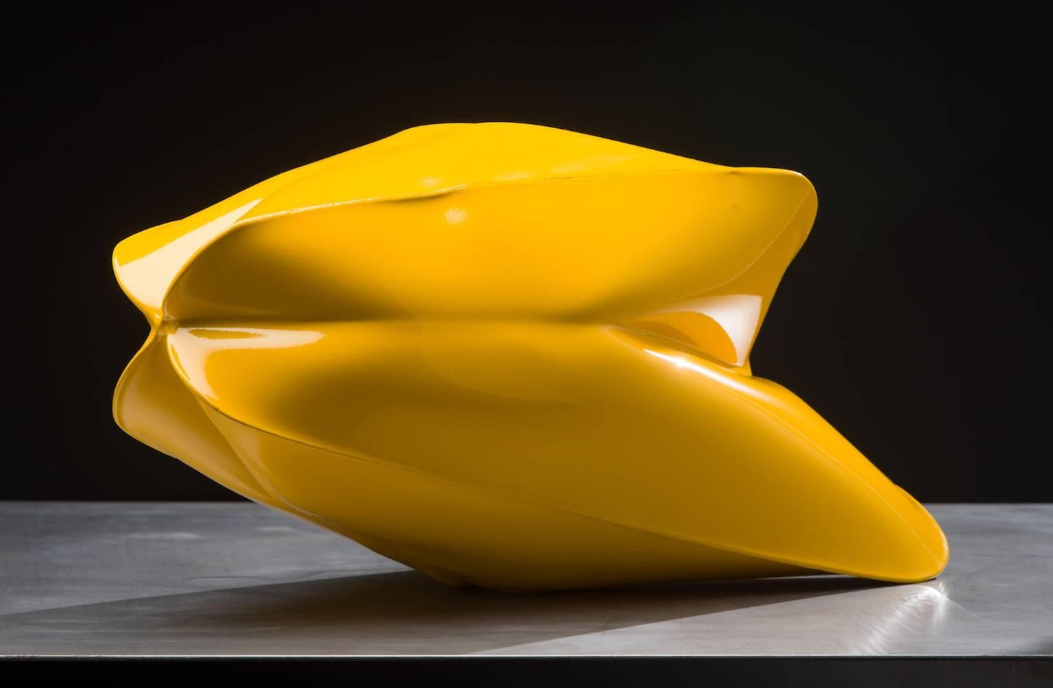 Jeremy Thomas Abstract Sculpture - CAT 6 Yellow