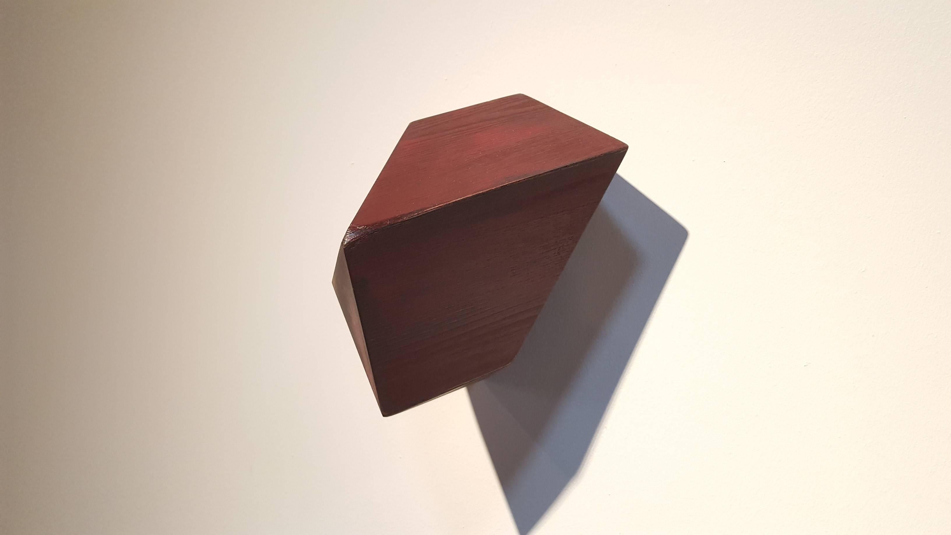 Red Button  - Abstract Geometric Sculpture by Peter Millett
