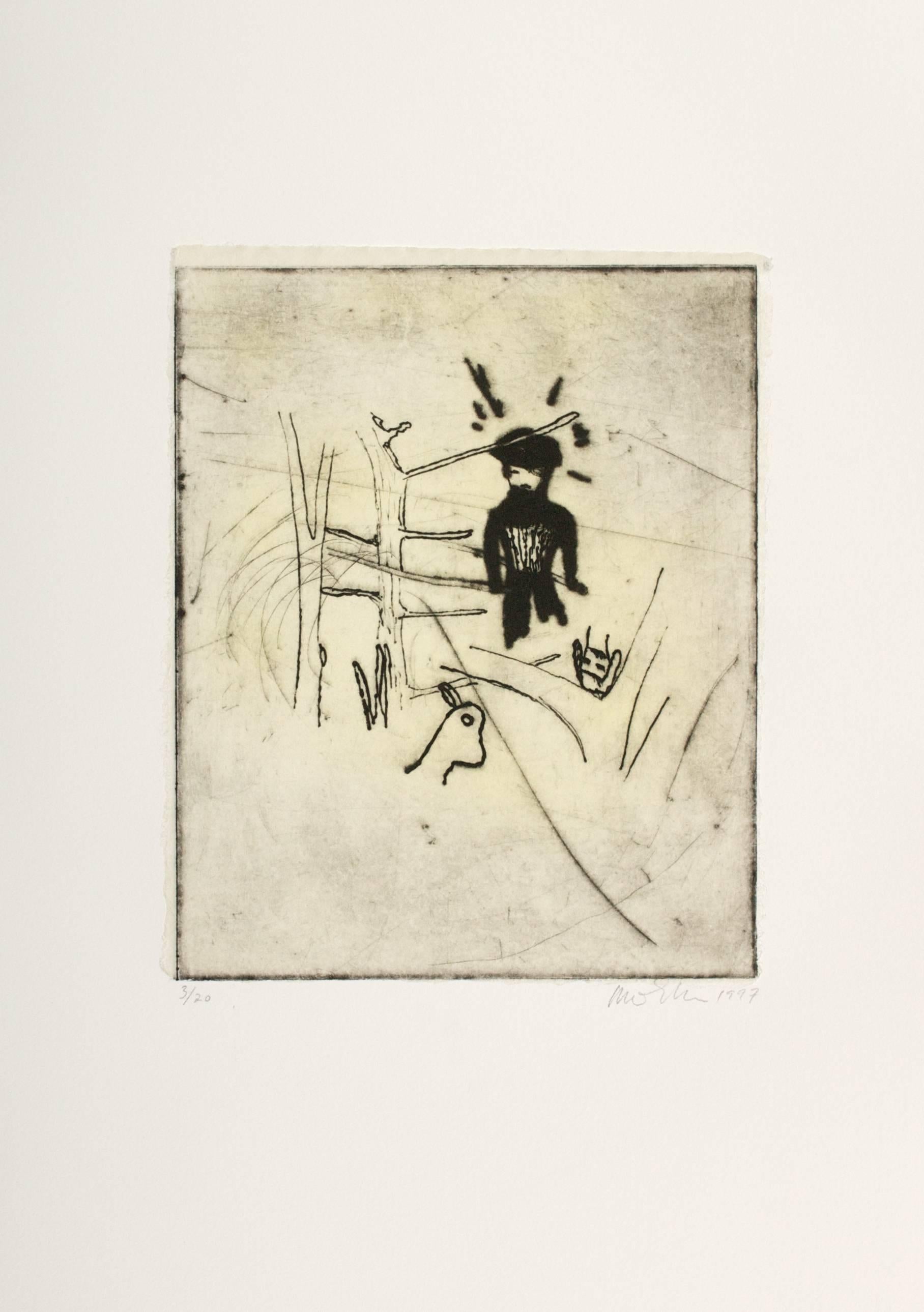Untitled Etching / Suite of 4 - Print by Martin Mull