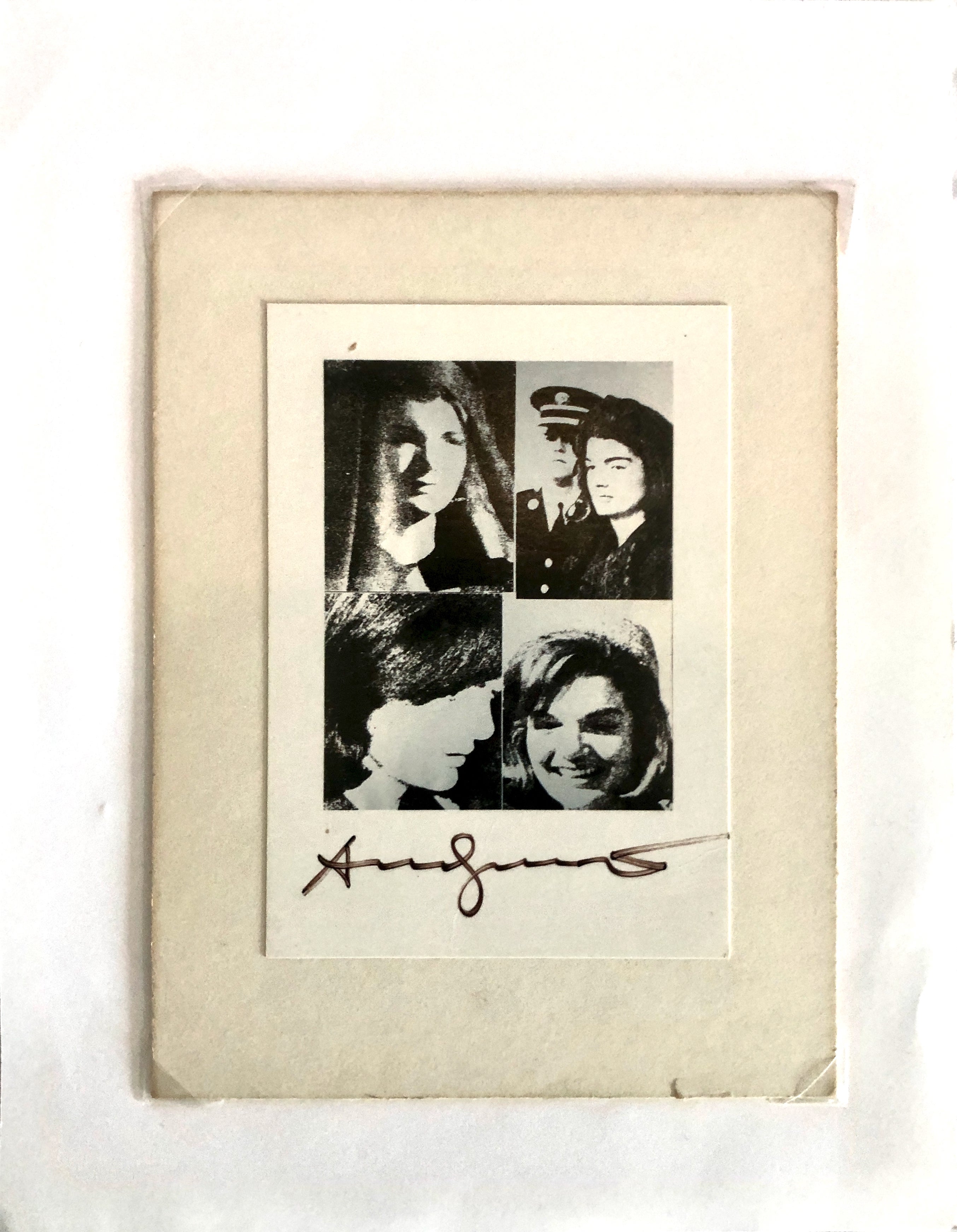 Signed Ephemera for “Jacqueline Kennedy III” by Andy Warhol