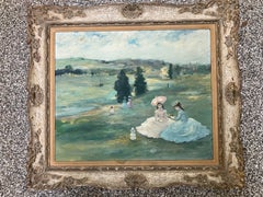 Margaret Rice Women and Dog