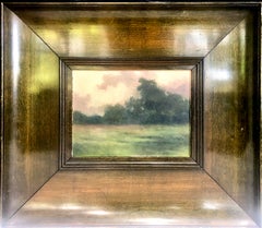 Pintura tonalista de Moody de finales del siglo XIX con marco tipo caja de sombras