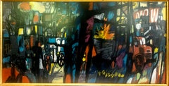 Mid-century American Expressionist Painting “Truck Evolution"