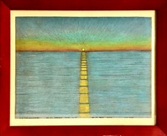 Paesaggio marino contemporaneo della contea di Marin, firmato da S.K. Farnsworth