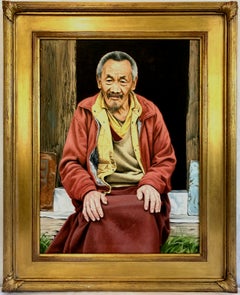Porträt eines nepalesischen Ältesten, „Der Lama von Thame“