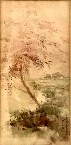 Acquerello firmato, tra la fine dell’era Meiji e l’Impressionismo americano, primi anni del XX secolo