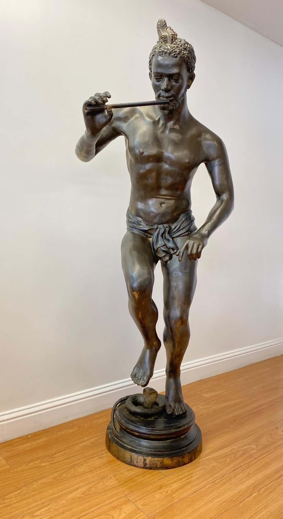 Emil Julius Epple Figurative Sculpture - Life Size Bronze Sculpture by Julius Emil Epple C.1920