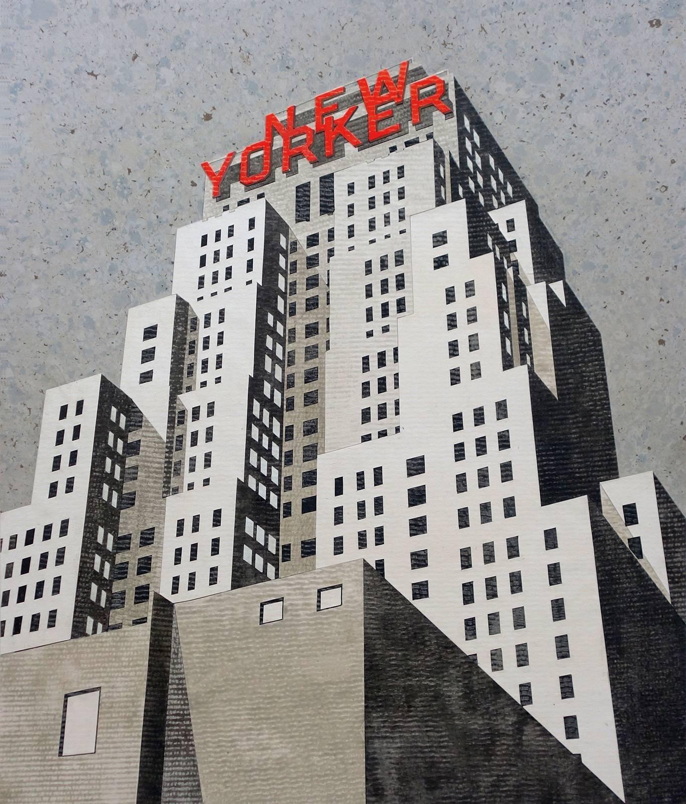 New Yorker #2 - Mixed Media Art by William Steiger