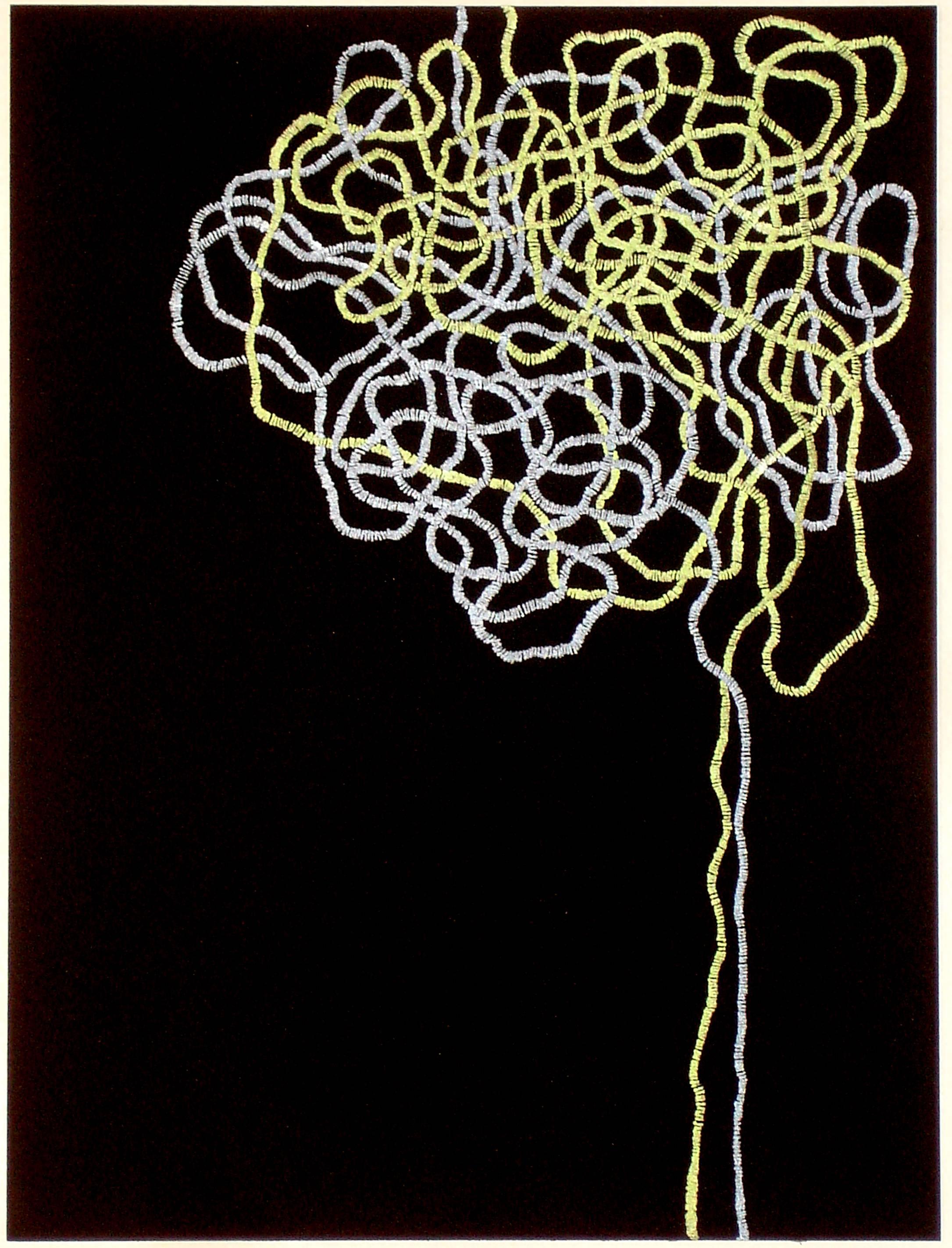 Robert Jack Abstract Drawing - An Unwound Tangle of Code