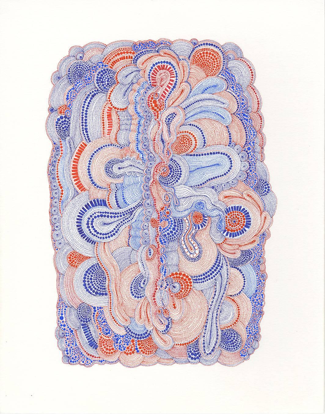 Miki Lee Abstract Drawing - Drawing #10