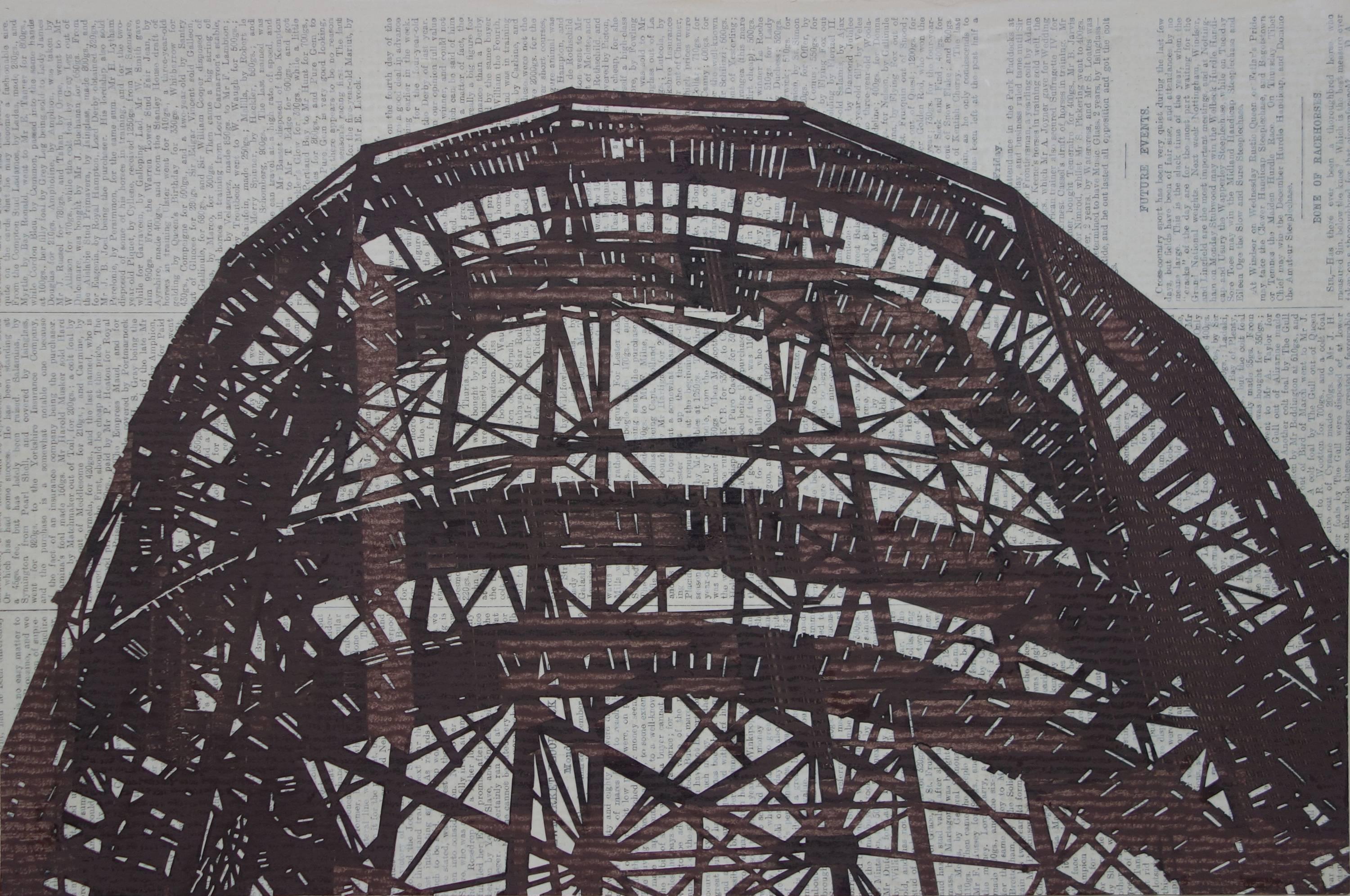 Cyclone Rollercoaster #2 - Mixed Media Art by William Steiger