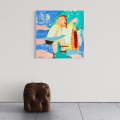 MOAB, Vibrant Contemporary Abstract Painting, Mixed Media, Signed Original, 2026
