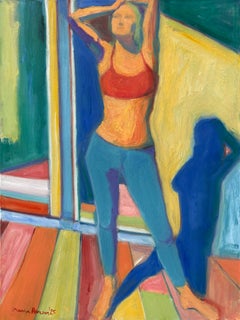 Contemporary Oil Painting on Canvas, Figurative Oil Painting, Signed, 48x36