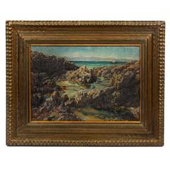Antique British Impressionist Seascape Antique British Impressionist Seascape