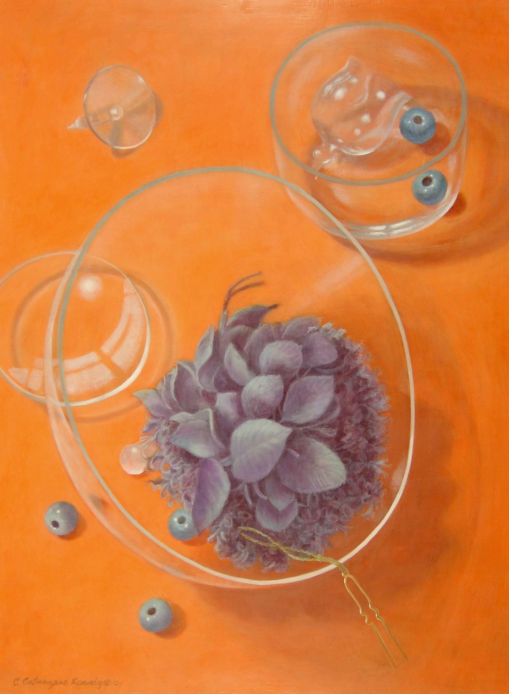 Catherine Koenig Still-Life Painting - Glass Catcher