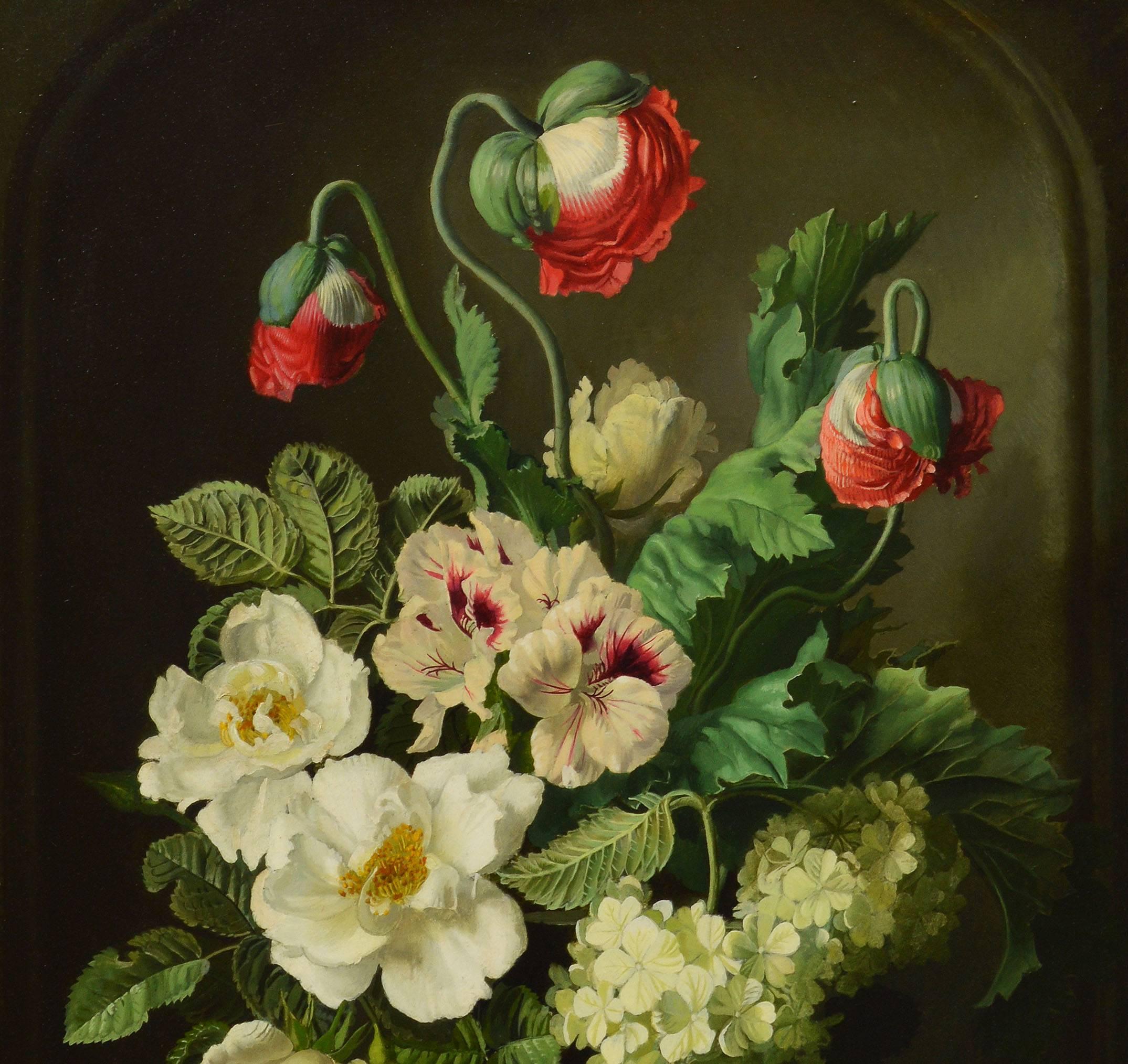 Flower Still Life - Realist Painting by Gerald Cooper