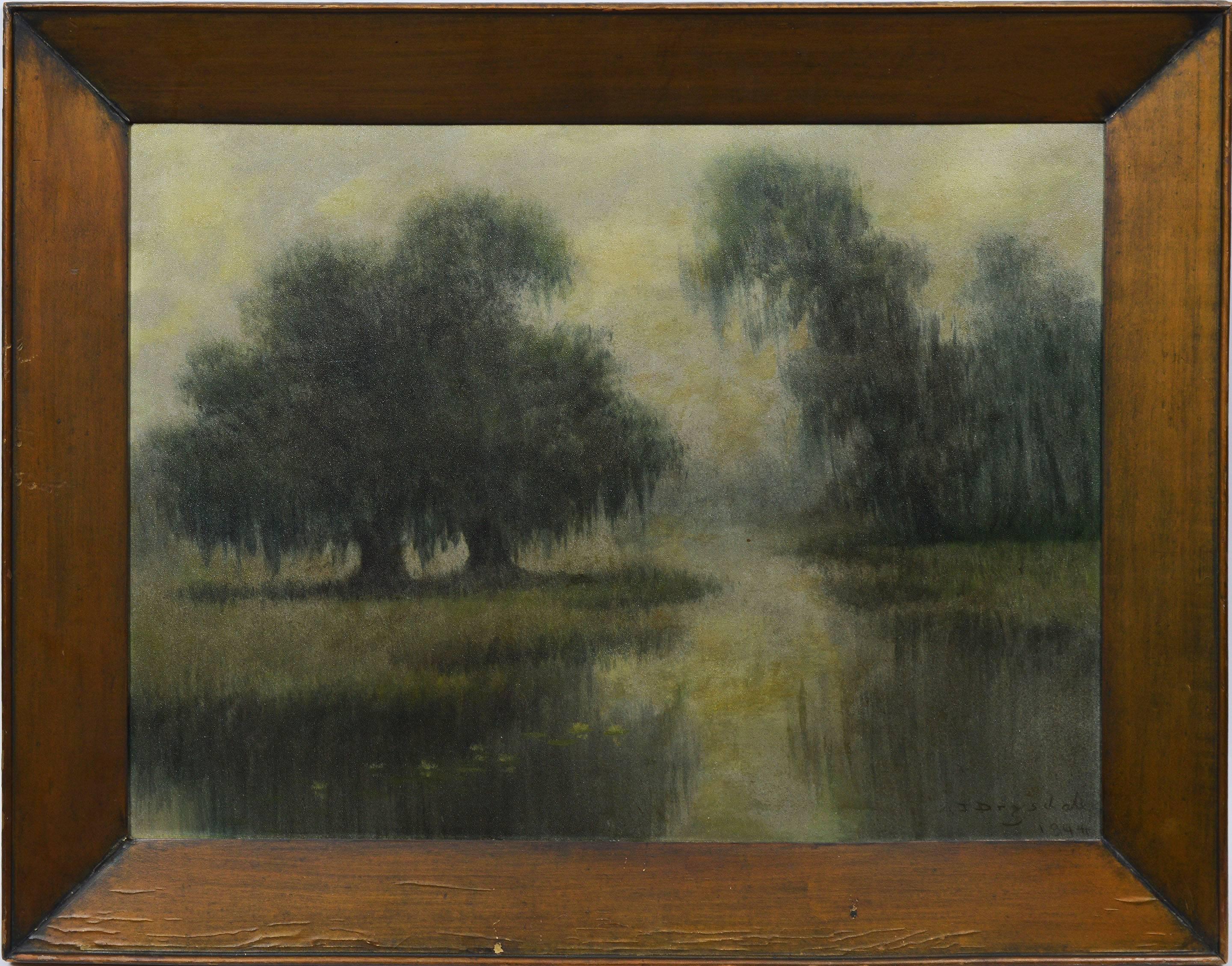 Alexander John Drysdale Landscape Painting - Louisiana Bayou Scene