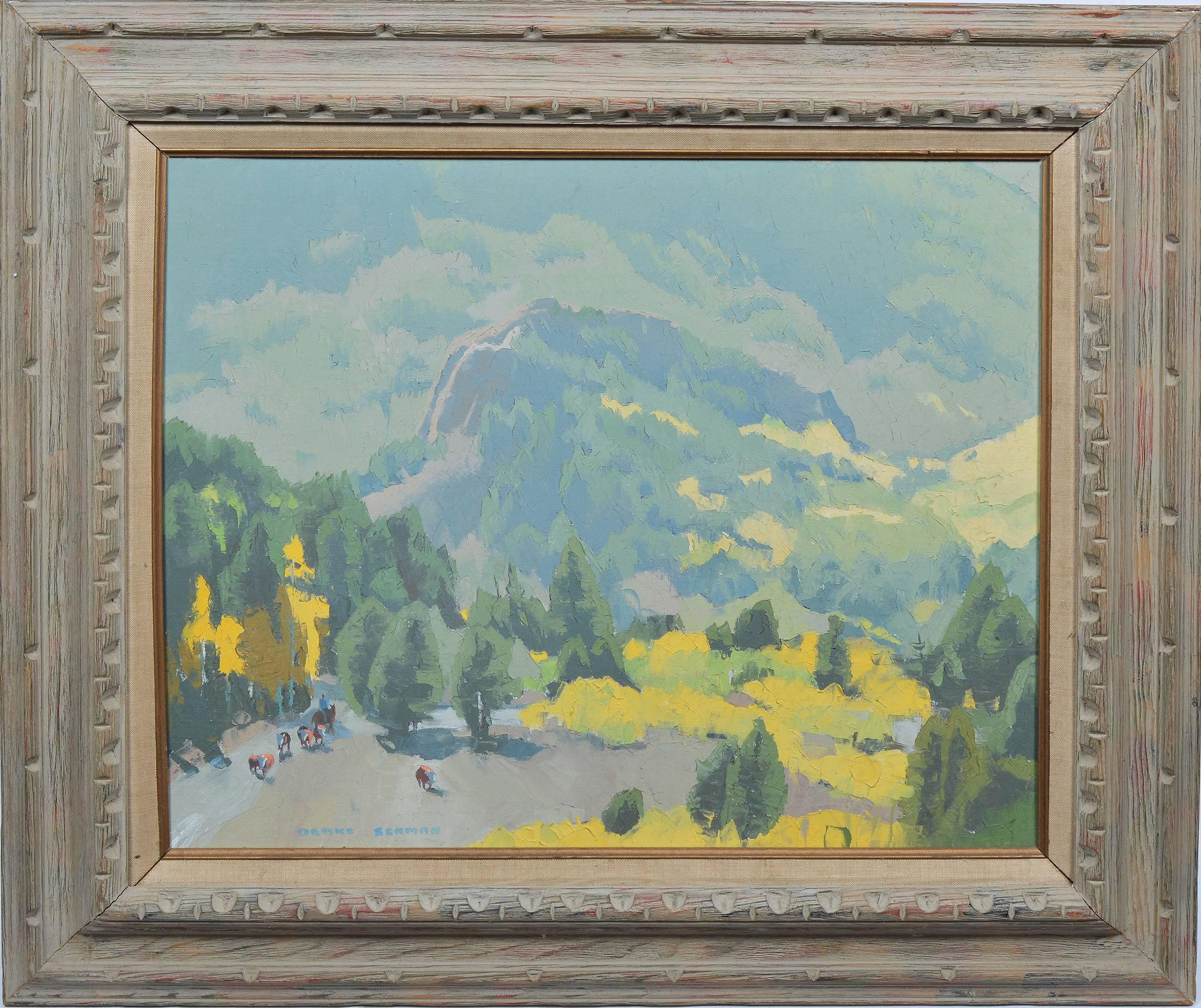 Drake Seaman Landscape Painting - Plein Aire California Landscape