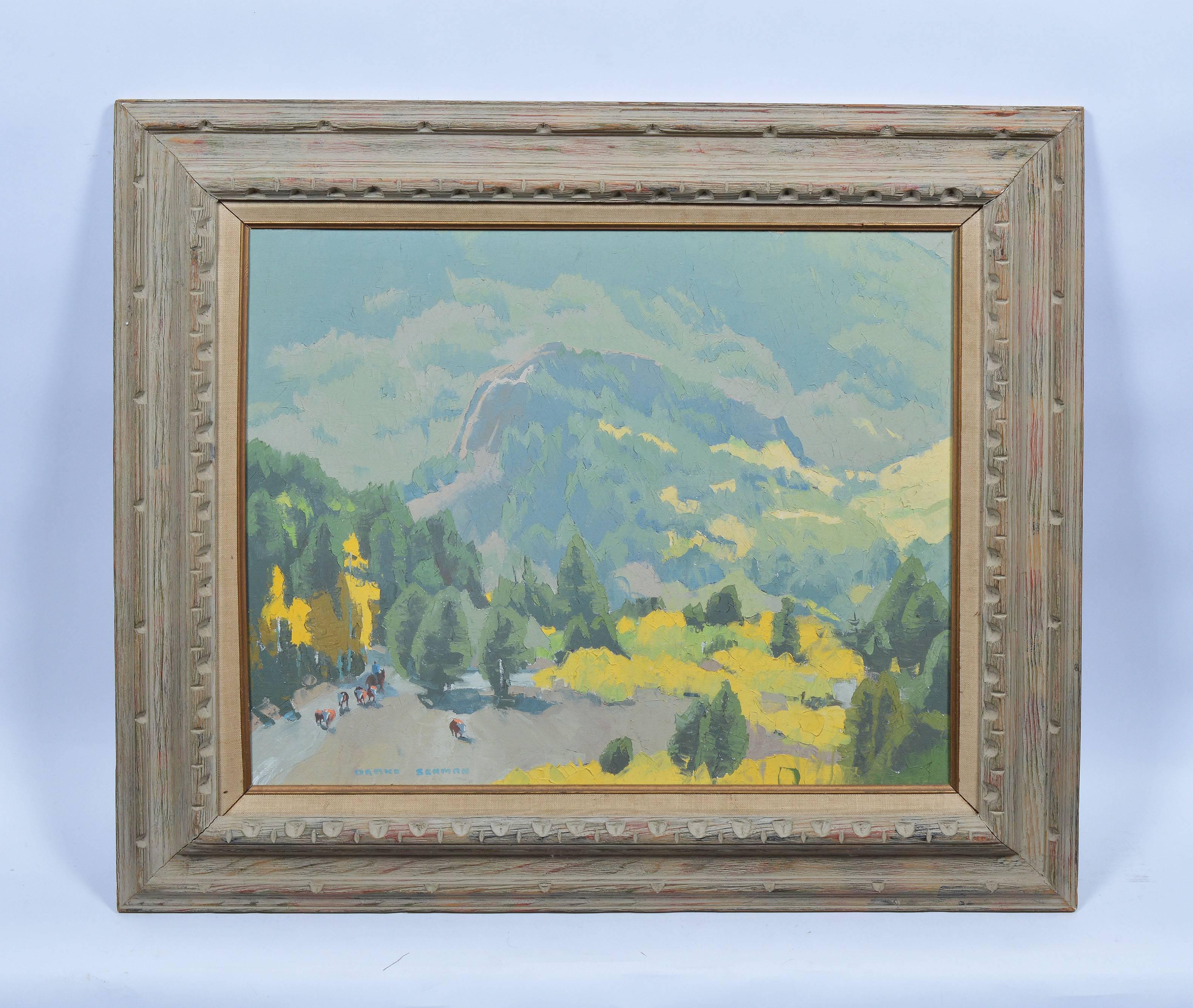 Plein Aire California Landscape - Painting by Drake Seaman
