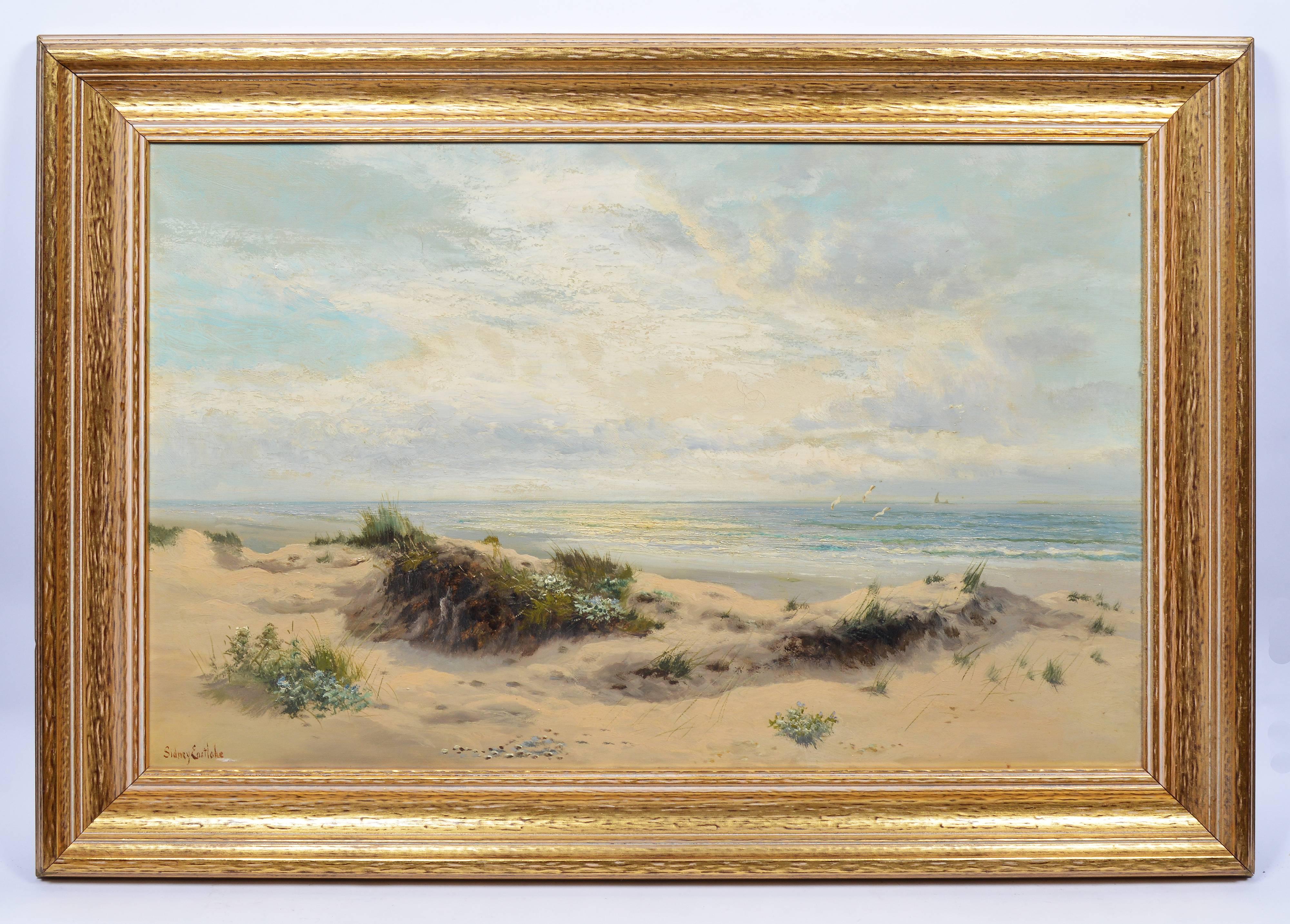 Summer at the Beach - Painting by Sidney Eastlake