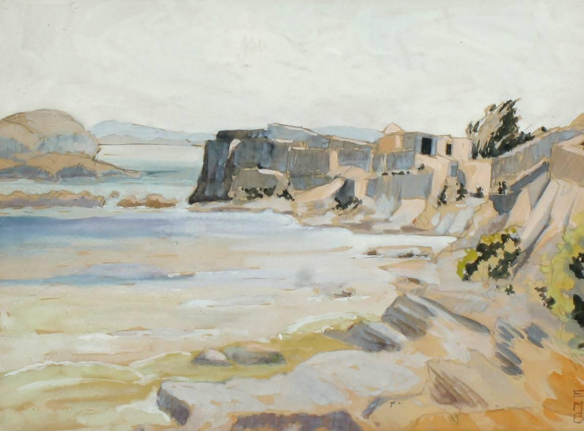Else Bostelmann Landscape Art - Coastal Village