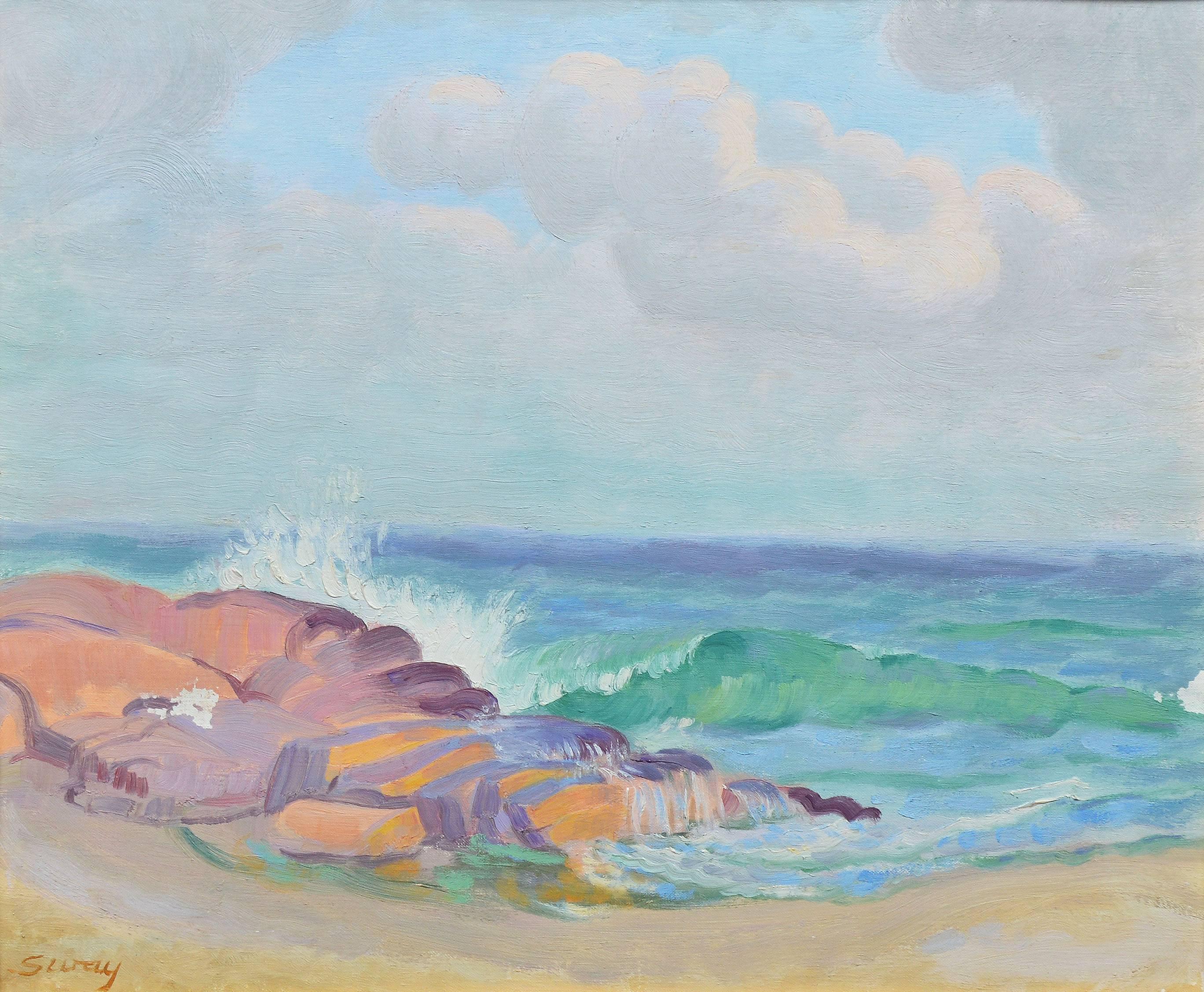 View of a Beach, by Albert Sway 1