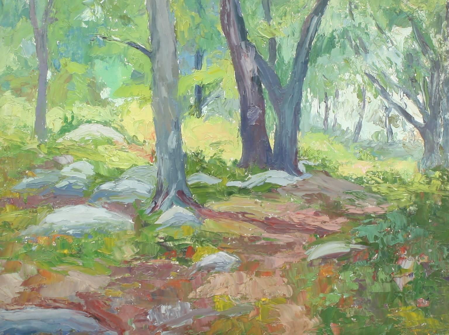 Landscape Painting John Rummell - Intérieur Forrest