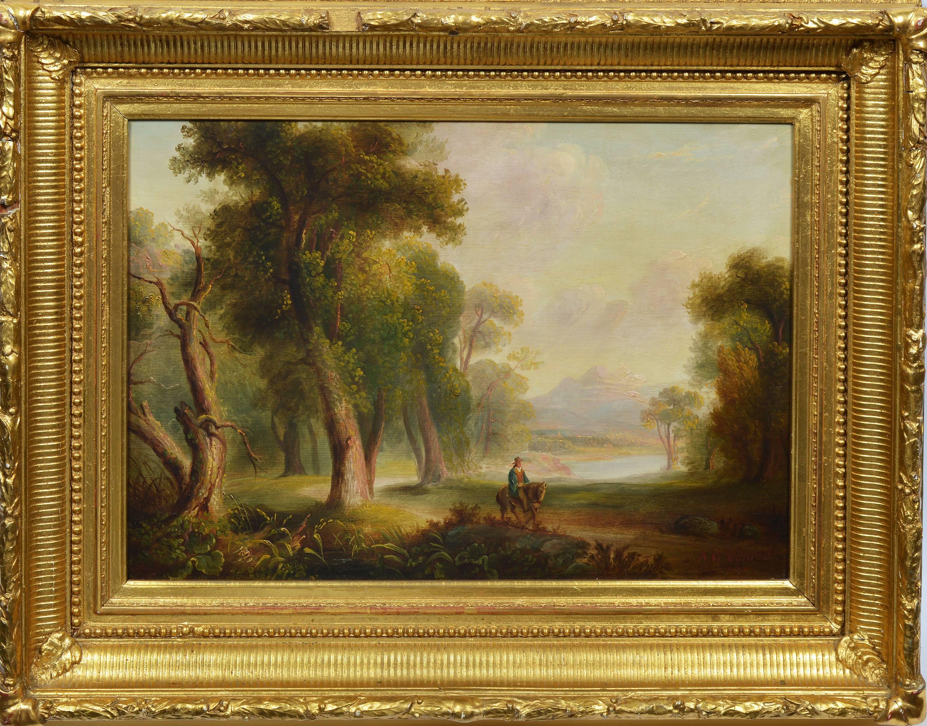 Asher Brown Durand Landscape Painting - Lone Rider
