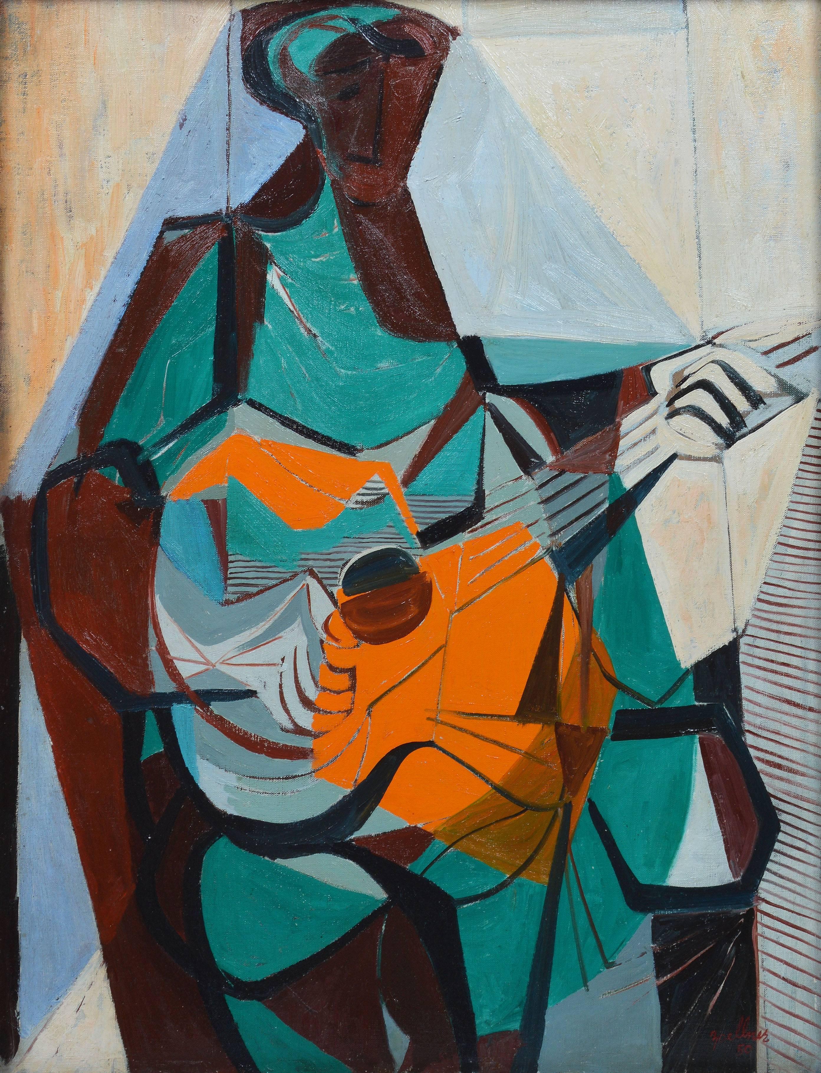 Modernist Musician Portrait by Richard Zoellner 1