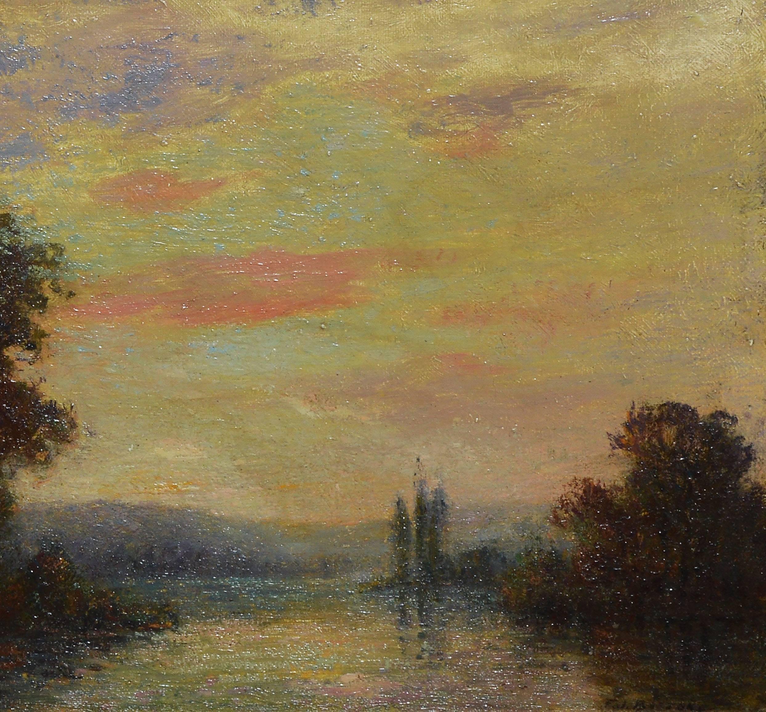 Impressionist Sunset Landscape 1