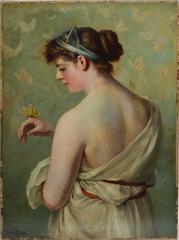 Classical Portrait with Butterfly
