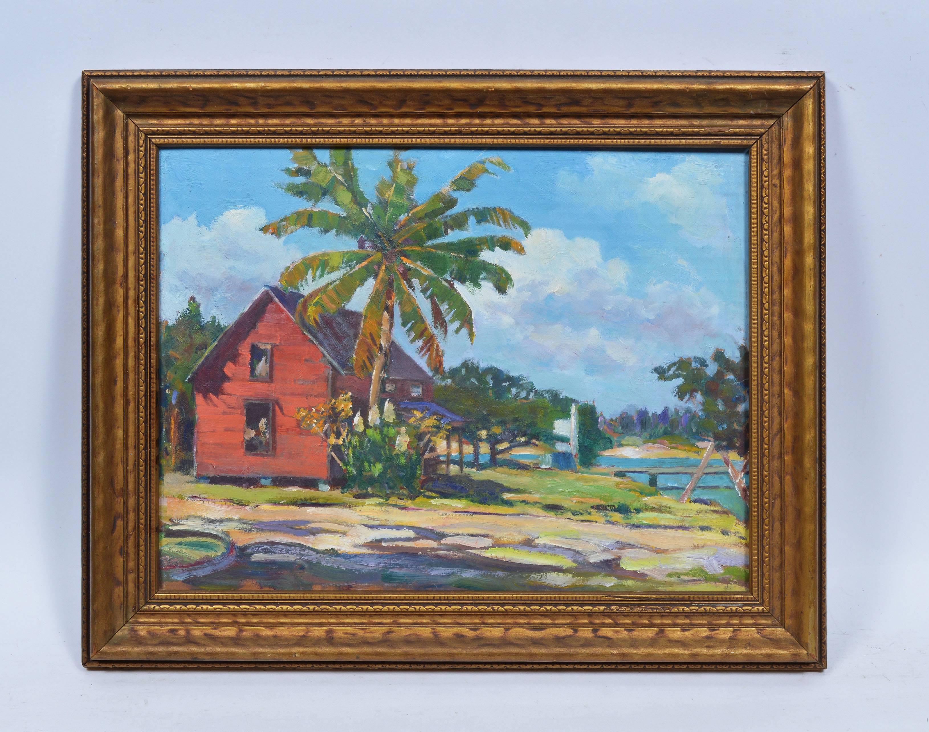 Old Florida Landscape - Painting by Unknown