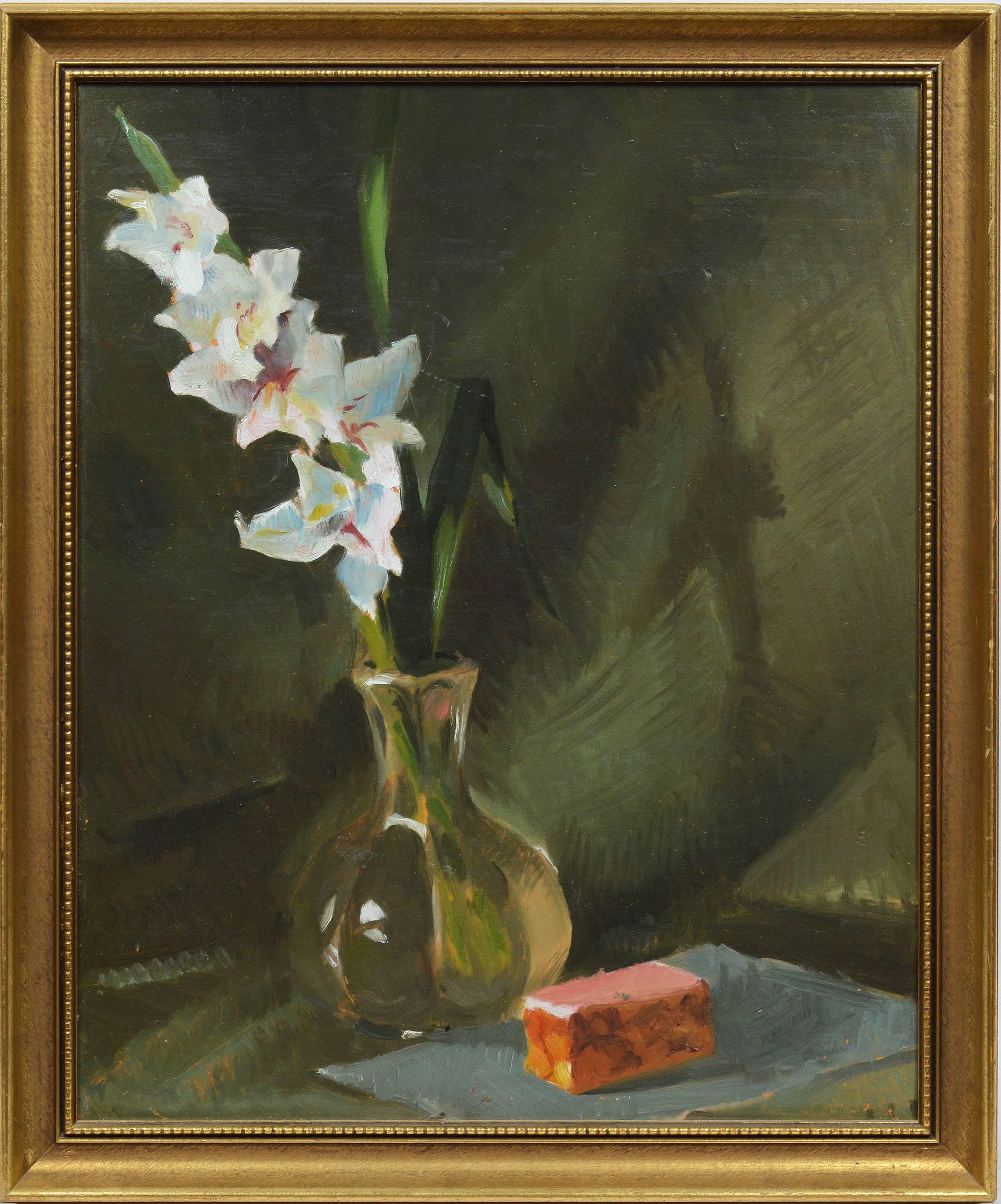 Unknown Still-Life Painting - Modernist Flower Still Life
