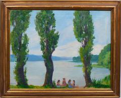 Lakeside Picnic Landscape