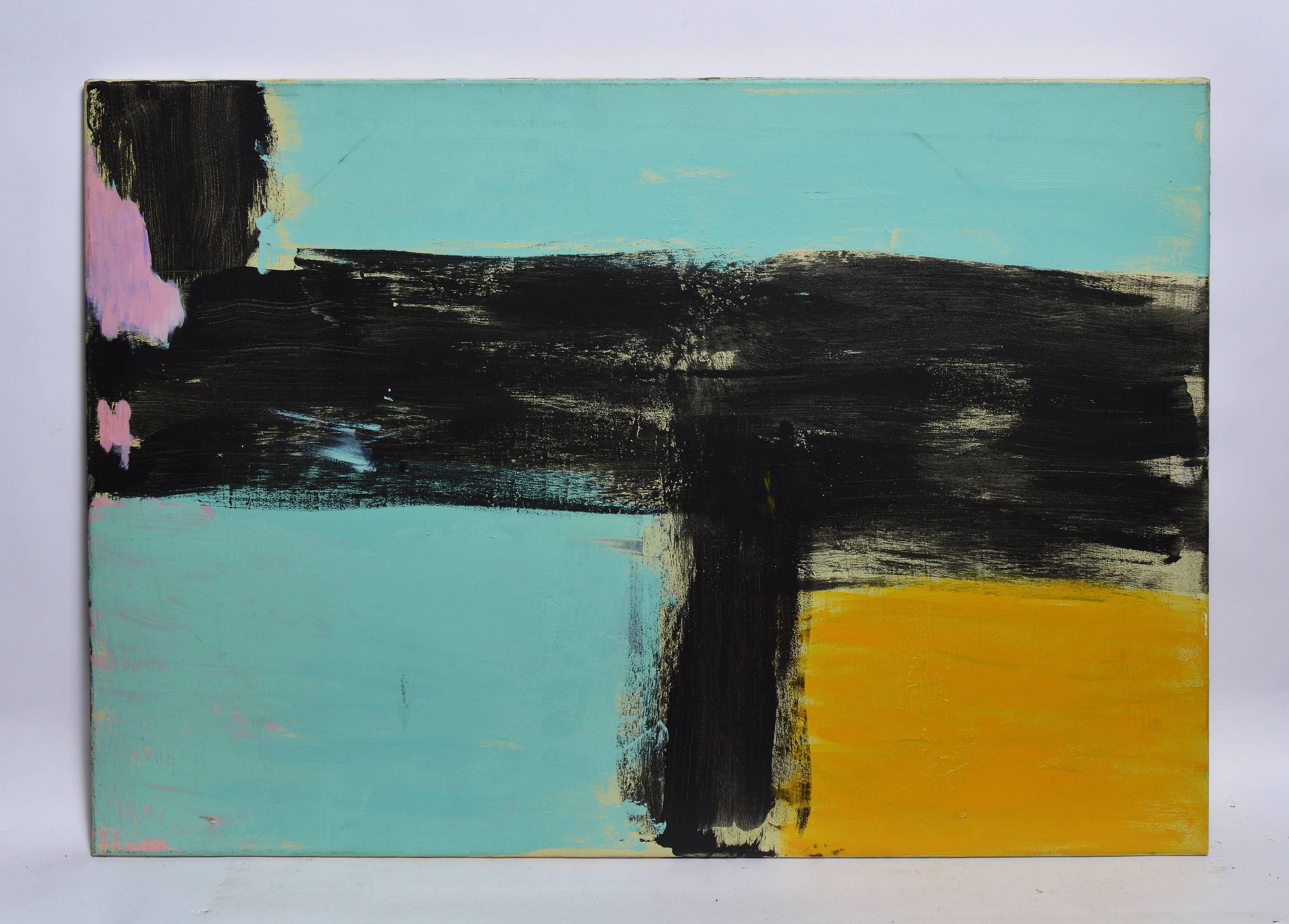 Unknown Abstract Painting - Abstract Composition in Warhol Colors