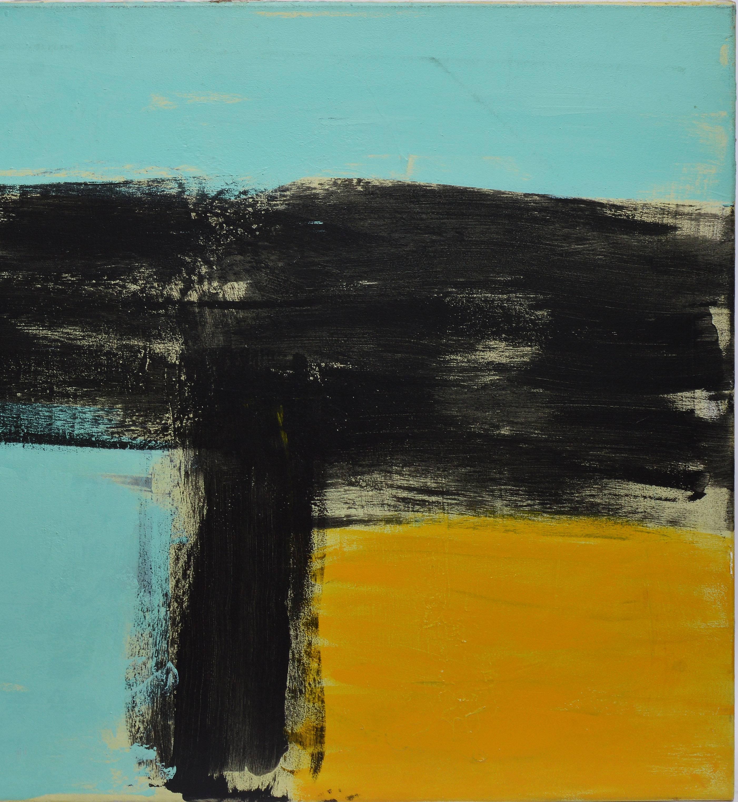 Abstract Composition in Warhol Colors - Gray Abstract Painting by Unknown
