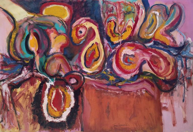 Toma Yovanovich MidCentury Modern Abstract Expressionist Still Life