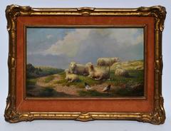 Landscape with Sheep and Chickens