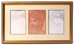 Antique Portrait Triptych Prints