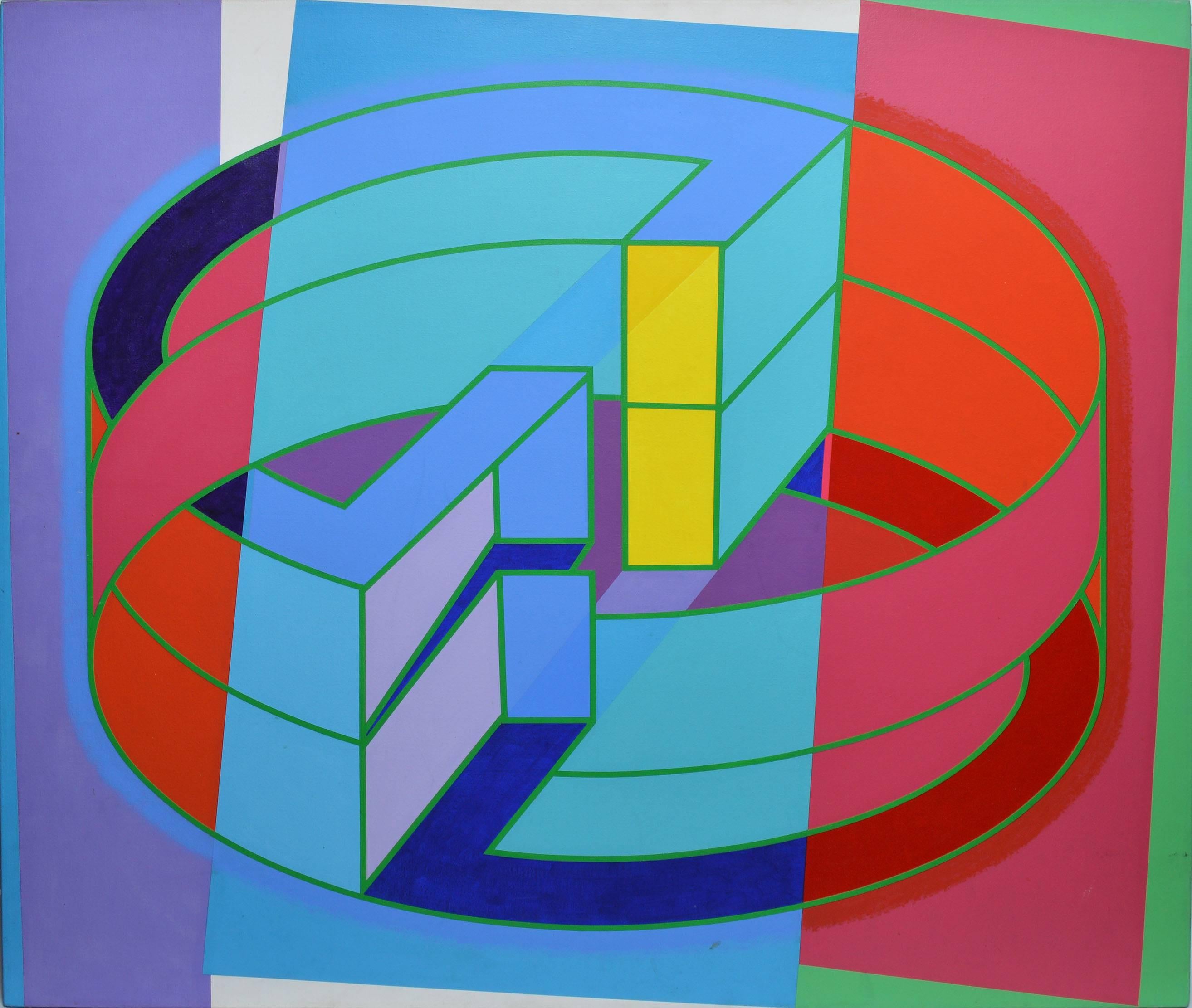 Paul Camacho Abstract Painting - Geometric Abstract